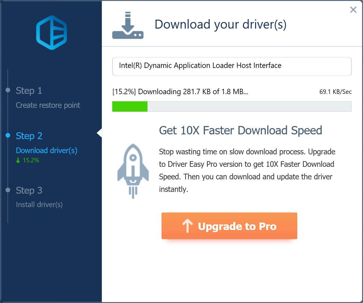 Driver Easy Free download driver update